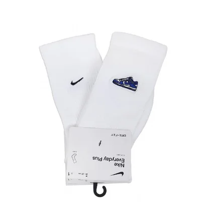 Шкарпетки унісекс Nike Everyday Plus Cush Crew White (1 пара) FQ0326-100