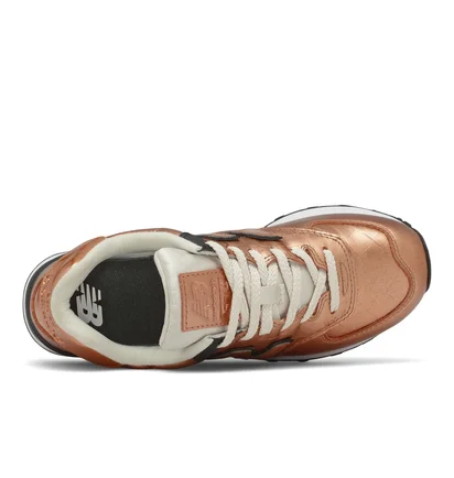 Кросівки жіночі New Balance 574 Metallic/Orange Wl574Px2