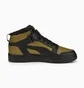 Кроссовки мужские Puma Mid Strap Winter Sneakers Black/Olive 386376