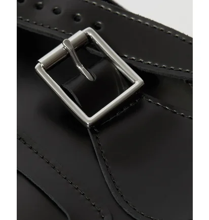 Сумка унисекс Dr. Martens 11 Inch Leather Messenger Bag Black AB097001