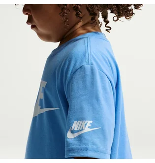 Футболка детская Nike Futura Evergreen Short Sleeve T-Shirt Light Blue 86J575-B9F