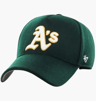 Кепка унісекс 47 Brand Oakland Athletics Chain Stitch Green CHSMD18WIS-DG