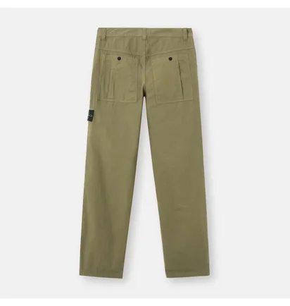 Штаны мужские Stone Island Mercerised Organic Cotton Ripstop Chino Pant Olive L1S153100008-S0298-V005G