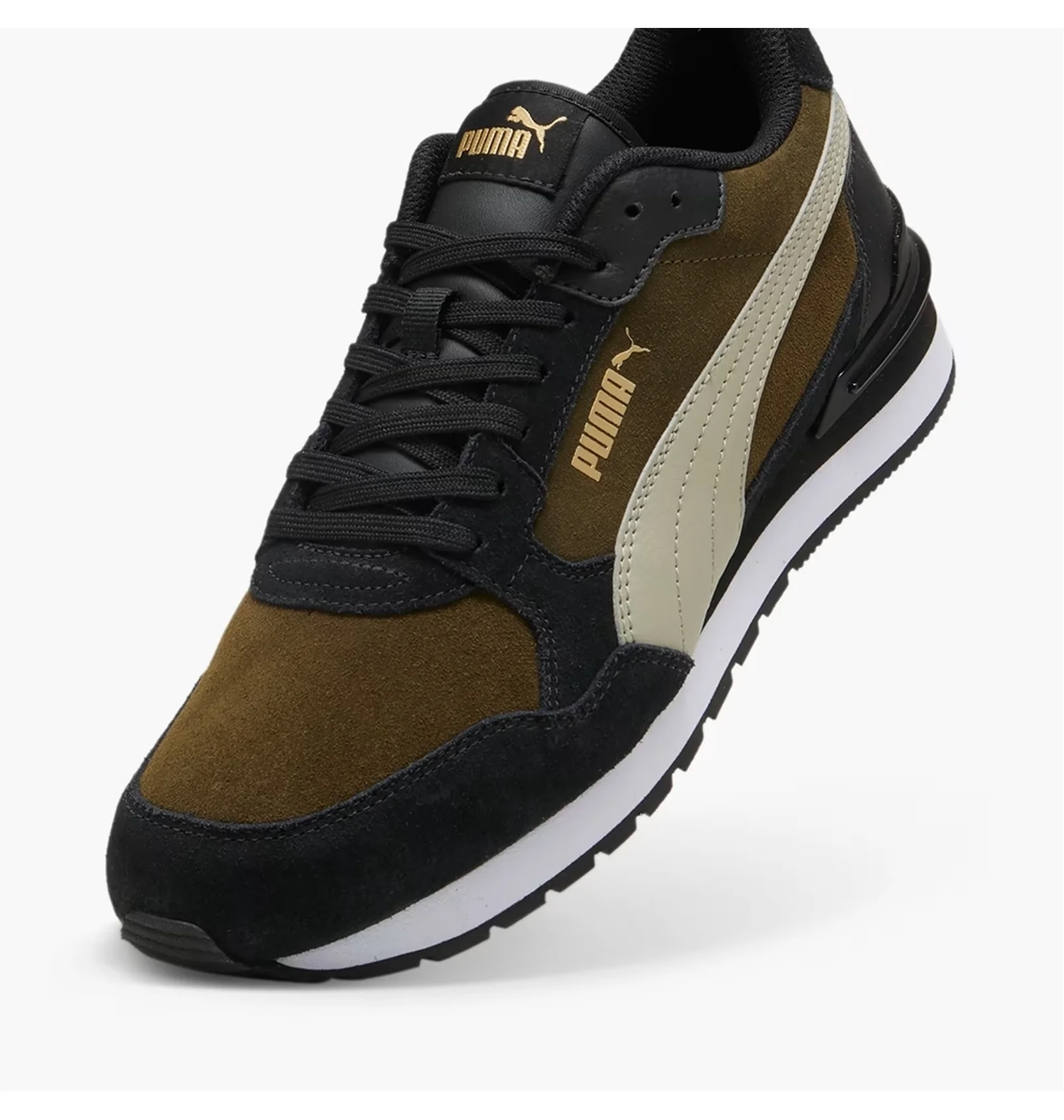 ᐉ Кроссовки мужские Puma St Runner V4 Suede Sneakers Black/Olive