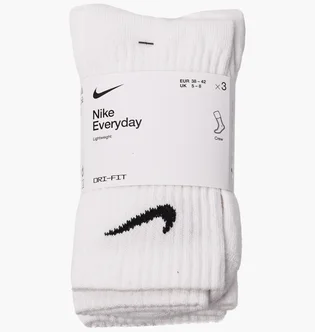 Шкарпетки унісекс Nike Everyday Ltwt Crew (3 пари, неутеплені) SX7676-100