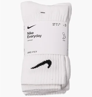 Шкарпетки унісекс Nike Everyday Ltwt Crew (3 пари, неутеплені) SX7676-100