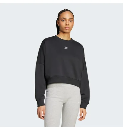 Свитшот женский Adidas Essentials Crew Fleece Sweatshirt Black IW0953