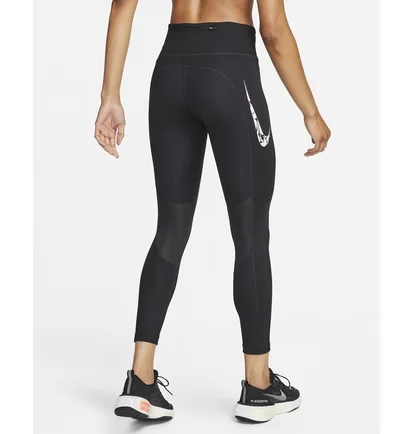 Легінси жіночі Nike Fast Mid-Rise 7/8 Running Leggings With Pockets Black FN3268-010