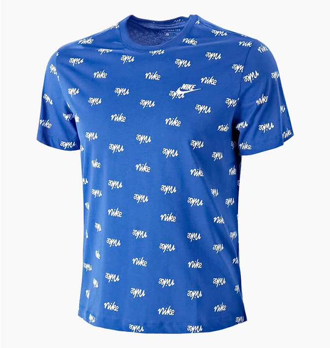 Футболка мужская Nike M Nsw Tee Printed Club Lbr Blue DA0514-480