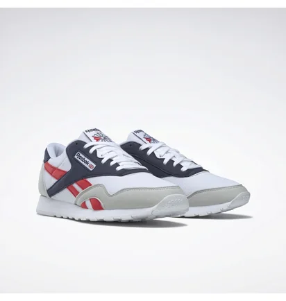 Кроссовки мужские Reebok Classic Nylon Shoes White/Grey Gw8357
