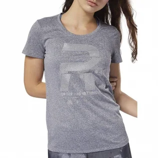 Футболка жіноча Reebok Reflective Graphic Short Sleeve Running Top Grey D78939