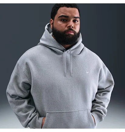 Худі чоловіче Nike Solo Swoosh MenS Pullover Hoodie Grey HV1082-063