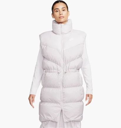 Жилетка жіноча Nike Sportswear Windpuffer Therma-Fit Loose Long Puffer Vest White FB8794-019