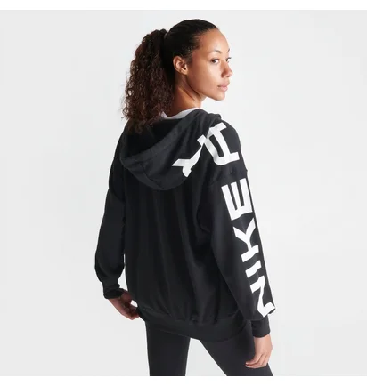 Толстовка женская Nike Sportswear Air Fleece Oversized Full-Zip Hoodie Black FB8047-010
