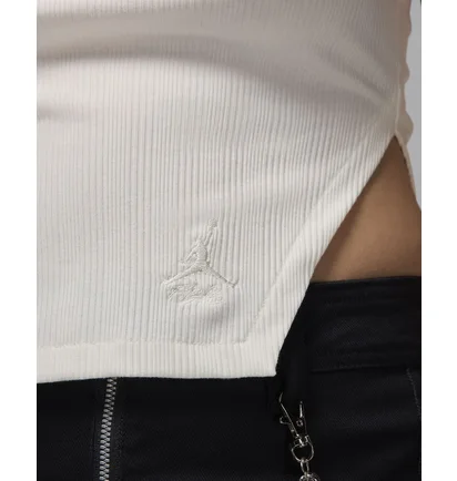 Топ женский Air Jordan Asymmetrical Ribbed Tank Top White FN5798-133