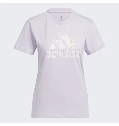 Футболка женская Adidas Floral Badge Of Sport Graphic Tee Pink H52232