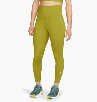Леггинсы женские Nike One Df Hr Crop Tght Olive DM7276-390