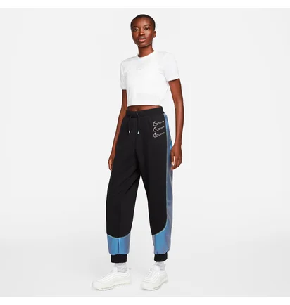 Штаны женские Nike W Nsw Gx Mr Flc Jggr Opal Black DD5129-010