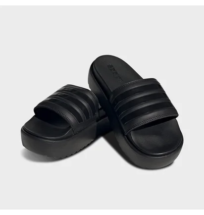 Тапочки женские Adidas Adilette Platform Slides Black Hq6179