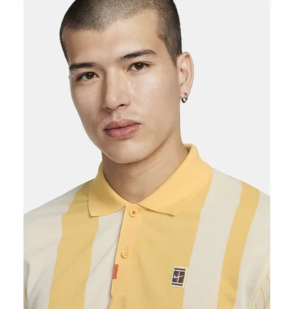 Поло чоловіче Nike Polo Dri-Fit The Polo Beige/Yellow FD5398-795