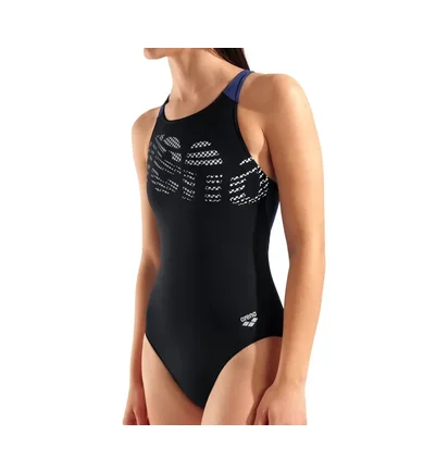 Купальник женский Arena Flowing Swimsuit V Back Black 010256-570