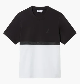 Футболка мужская AUSTRALIAN Impact Color Block Cotton T-Shirt Black/White LSUTS0018-003