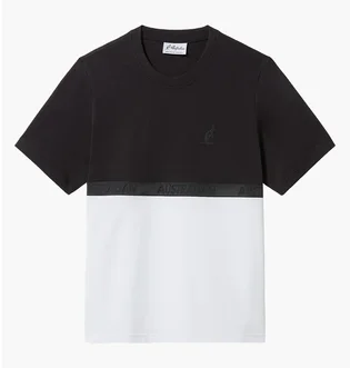 Футболка чоловіча AUSTRALIAN Impact Color Block Cotton T-Shirt Black/White LSUTS0018-003