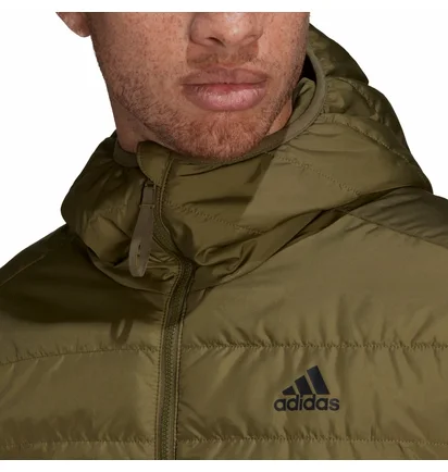 Пуховик мужской Adidas Hooded Jacket Terrex Itavic L Ho Jkt Olive GT1685