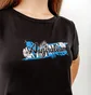 Футболка женская AUSTRALIAN Logo Flowers Tee Jersey V Black LSDTS0027-003