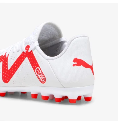 Бутсы унисекс Puma Future Play Mg Youth Football Boots White 107390-01