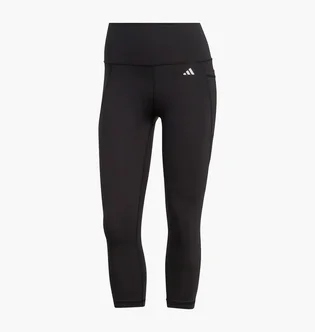 Леггинсы женские Adidas Optime Stash Pocket High-Waisted 3/4 Leggings Black Hs9932