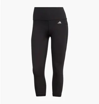 Леггинсы женские Adidas Optime Stash Pocket High-Waisted 3/4 Leggings Black Hs9932
