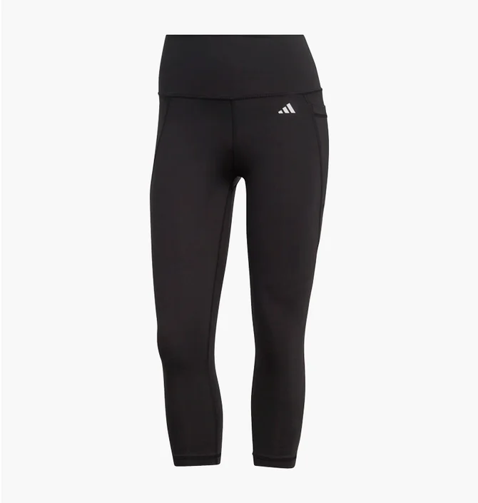 Леггинсы женские Adidas Optime Stash Pocket High-Waisted 3/4 Leggings Black Hs9932