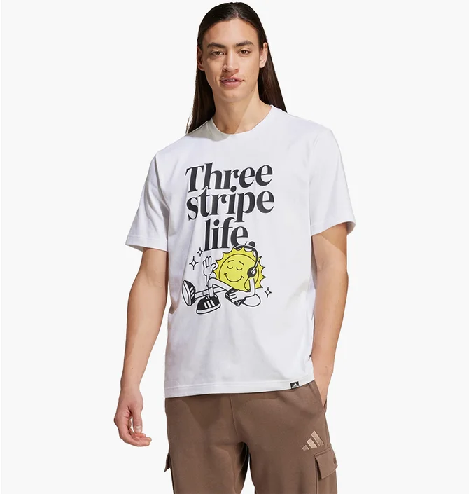 Футболка мужская Adidas Positivity Graphic White IY0727