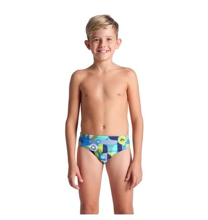 Плавки детские Arena Wallpaper Swim Briefs Multi 009096-750