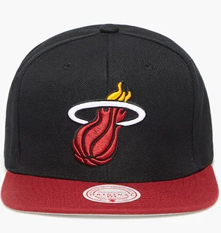 Кепка унісекс Mitchell & Ness Nba Wool 2 Tone Stretch Snapback Miami Heat Black/Red 6HSSMM19362-MHEBKRD