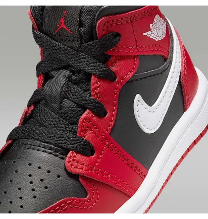 Кроссовки детские Air Jordan 1 Mid Red DQ8425-061