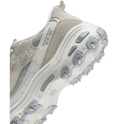 Кроссовки женские Skechers Slip-Ins: DLites Beige/Grey 150537-NTGY
