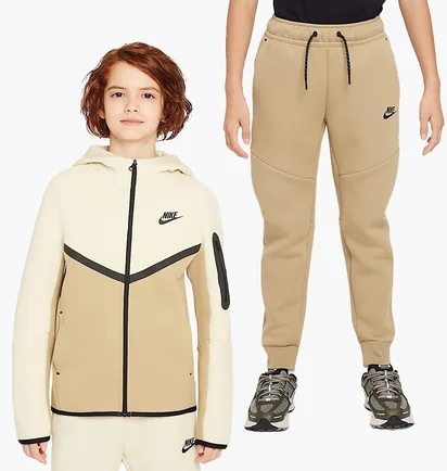 Спортивный костюм детский Nike Sportswear Tech Fleece Beige HV5867-297__HV5869-297