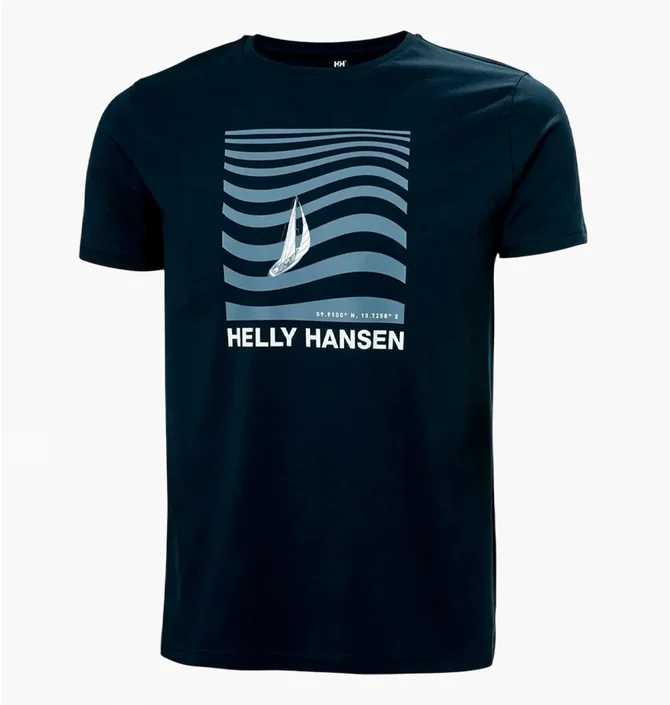 Футболка мужская Helly Hansen Shoreline 3.0 Blue 54601-597