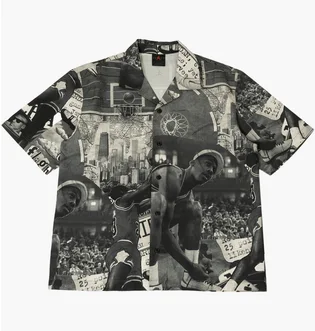 Рубашка мужская Air Jordan Essentials Printed Camp Tee Grey FV7311-133