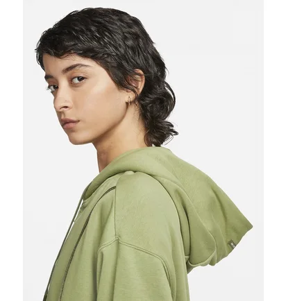 Толстовка жіноча Nike Air Shine Full-Zip Fleece Hoodie Olive Dq6579-334