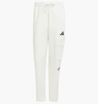 Штаны мужские Adidas All Szn Fleece Graphic Loose Sportswear White JJ3664
