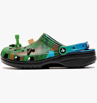 Сандалі унісекс CROCS Classic Minecraft Clog Green 210829-90H