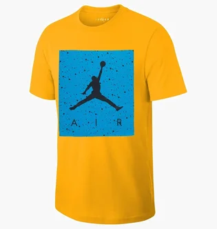 Футболка мужская Air Jordan Poolside MenS T-Shirt Yellow/Light Blue CD0542-739