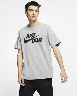 Футболка мужская Nike M Nsw Tee Just Do It Swoosh Grey AR5006-063