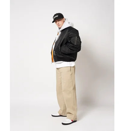 Куртка мужская Stussy Built Reversible Bomber Jacket Black 115743-0001