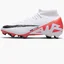 Бутсы унисекс Nike Mercurial Superfly 9 Academy Multi-Ground Soccer Cleats White/Orange DJ5625-600