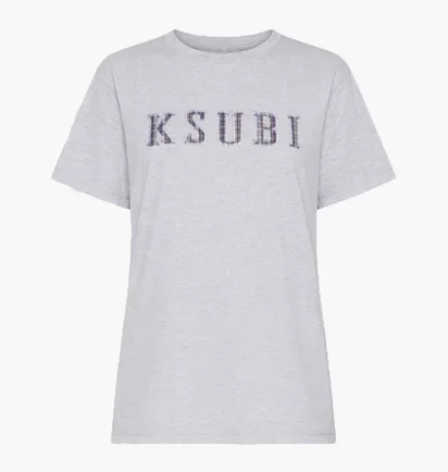 Футболка жіноча Ksubi Ksubi Plaid Shrunken Ss Tee Grey WSP26TE015