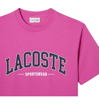 Футболка мужская Lacoste Sw Branding Tee Pink TH6565-51